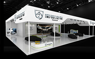 華陽(yáng)恒通搭建靚麗展臺(tái),，助寶駿亮相北京車(chē)展